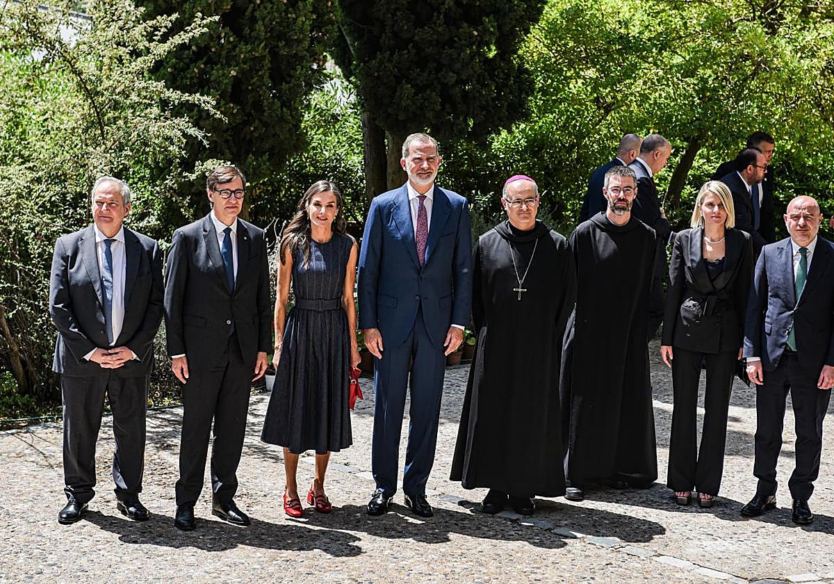 Los Reyes, durante la visita.