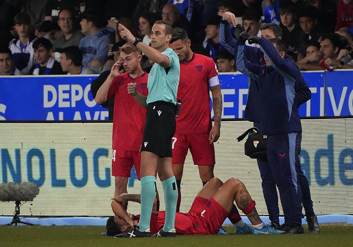 Javier Alberola Rojas, durante un partido esta temporada.