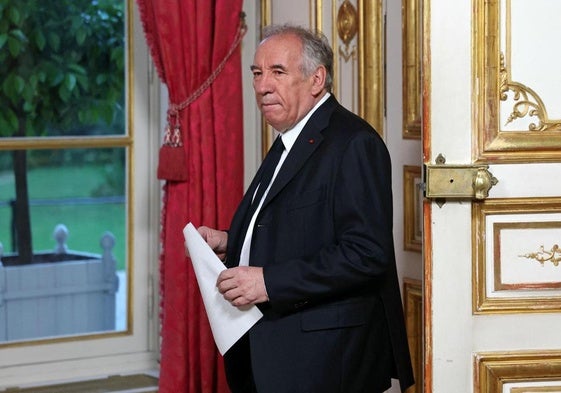El primer ministro francés, François Bayrou, al comunicar este martes el fracaso de las negociaciones sobre la reforma de las pensiones.
