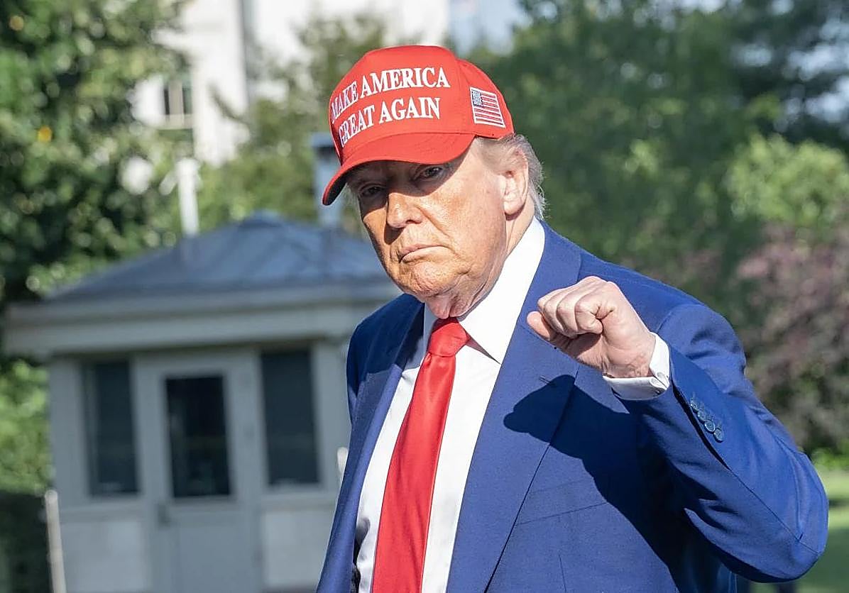 El presidente Donald Trump en la Casa Blanca.