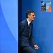 El presidente del Gobierno, Pedro Sánchez, en la cumbre de la OTAN