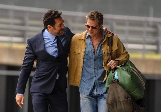 Javier Bardem es el propietario de un equipo y Brad Pitt un veterano piloto en 'F1'.