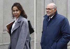 Isabel Pardo de Vera y Javier Herrero en el Tribunal Supremo.