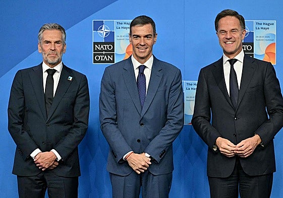 Pedro Sánchez, presidente del Gobierno, en la cumbre de la OTAN