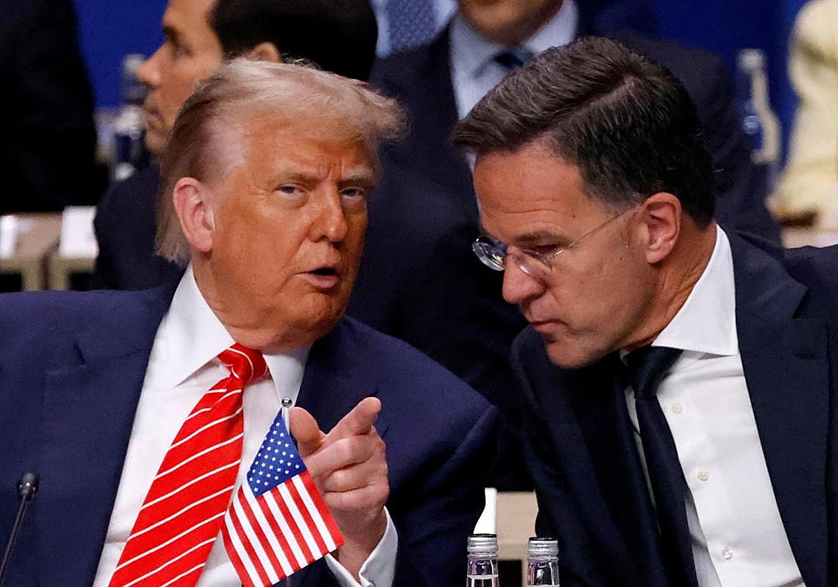 Donald Trump y Mark Rutte