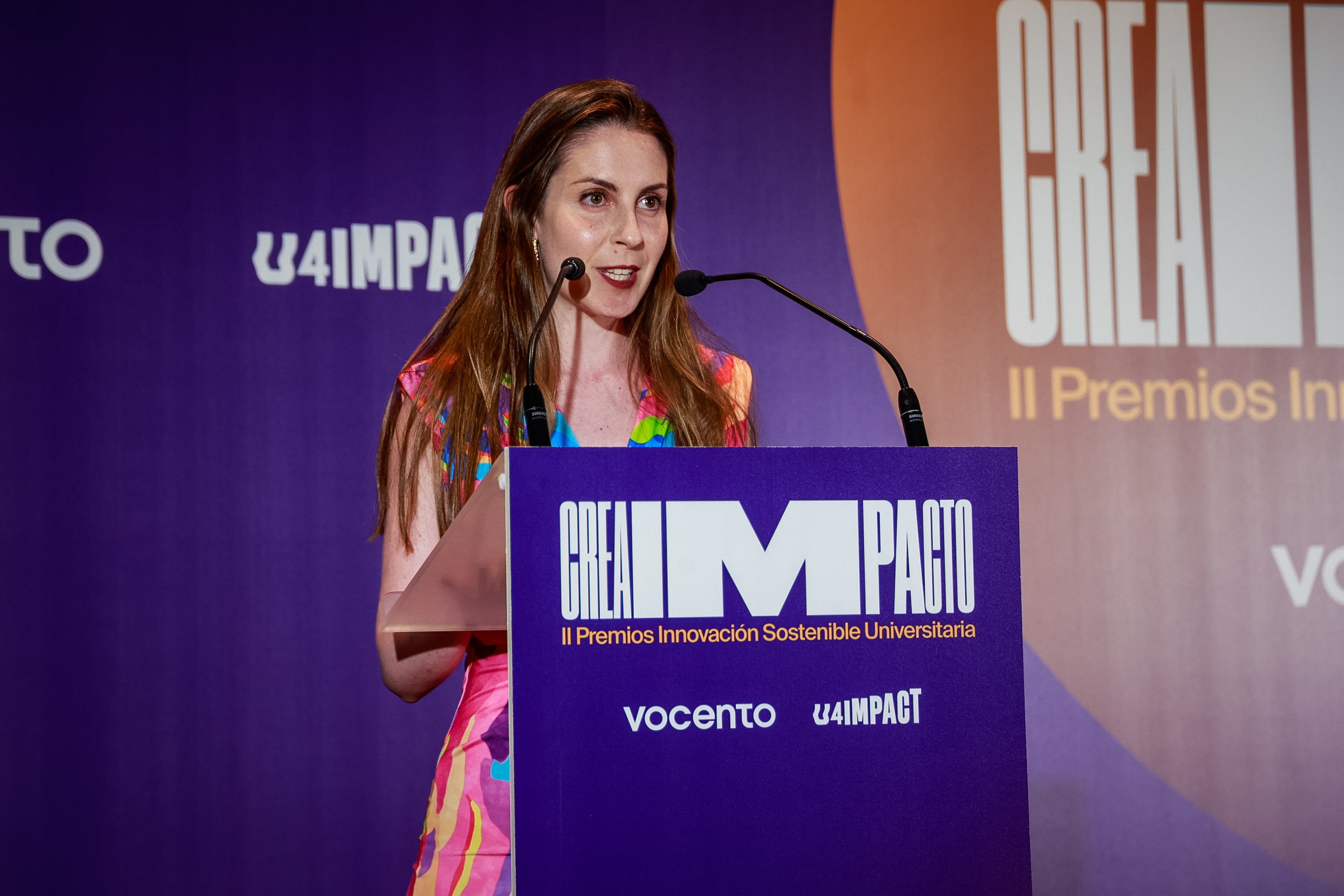 Sandra Sánchez Sarabia, estudiante de la Universidad de Alicante, ganadora del Premio CREAIMPACTO en la categoría de Nuevas Tecnologías