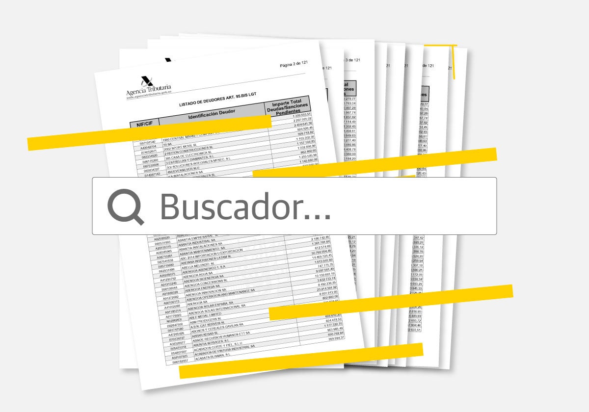 Consulta aquí la lista de morosos con Hacienda
