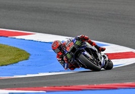 Fabio Quartararo, en el circuito de Assen.