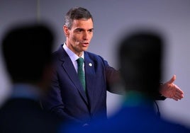 Pedro Sánchez comparece en Bruselas ante los medios tras la reunión del Consejo de Europa el pasado jueves.