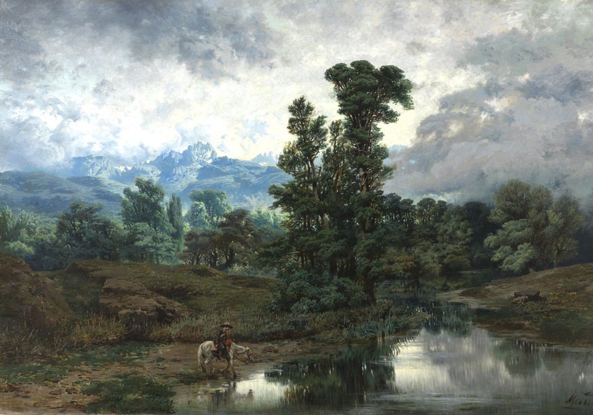 'Landscape of El Pardo as the Fog Clears' (1866) by Antonio Muñoz Degrain.