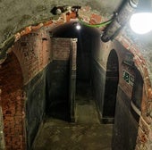 Interior del refugio antiaéreo del Retiro.