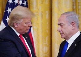 Donald Trump y Benjamín Netanyahu.