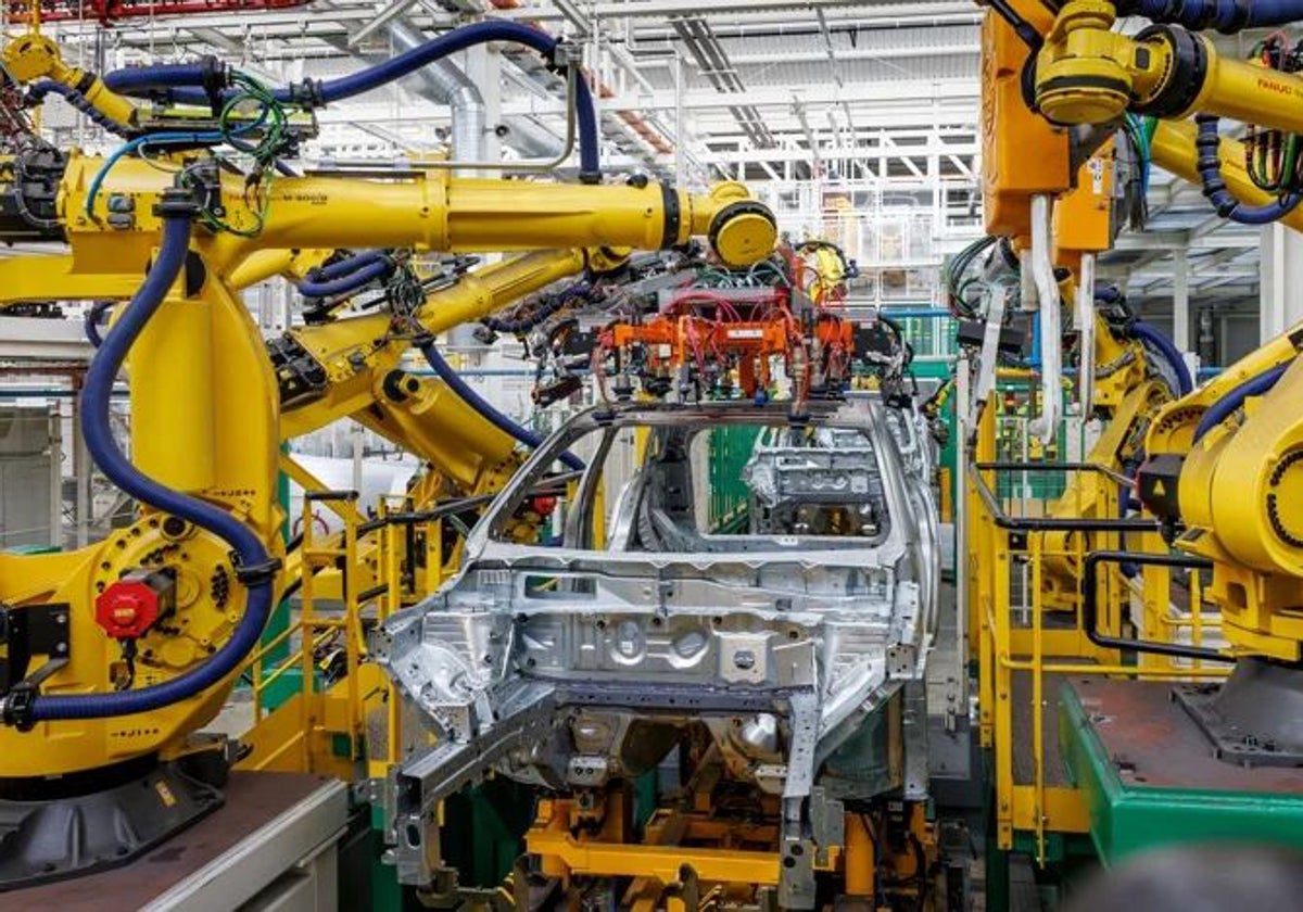 Robotized Renault factory in Palencia