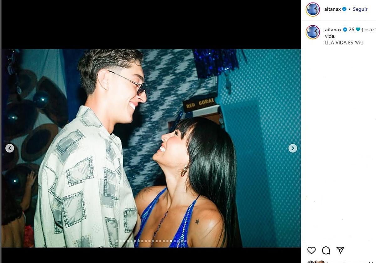 Imagen de Aitana y Plex publicada por la cantante en Instagram.
