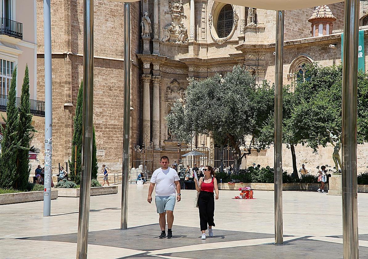 Un día de calor en la ciudad de Valencia