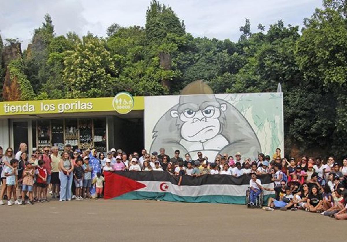 Uno de los grupos de niños y niñas saharuis que estuvo de vacaciones en España en una edición anterior del programa.