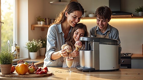 Prepara helados caseros en minutos con estas prácticas heladeras