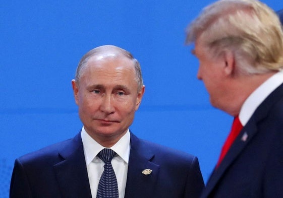 Los presidentes de Rusia, Vladímir Putin, y de EE UU, Donald Trump.