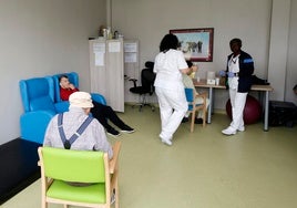 Una de las salas de un centro español de atención a la dependencia.