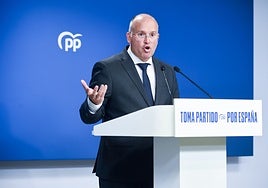 El secretario general del PP, Miguel Tellado.