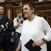La portavoz de EH Bildu en el Congreso, Mertxe Aizpurua, este miércoles.