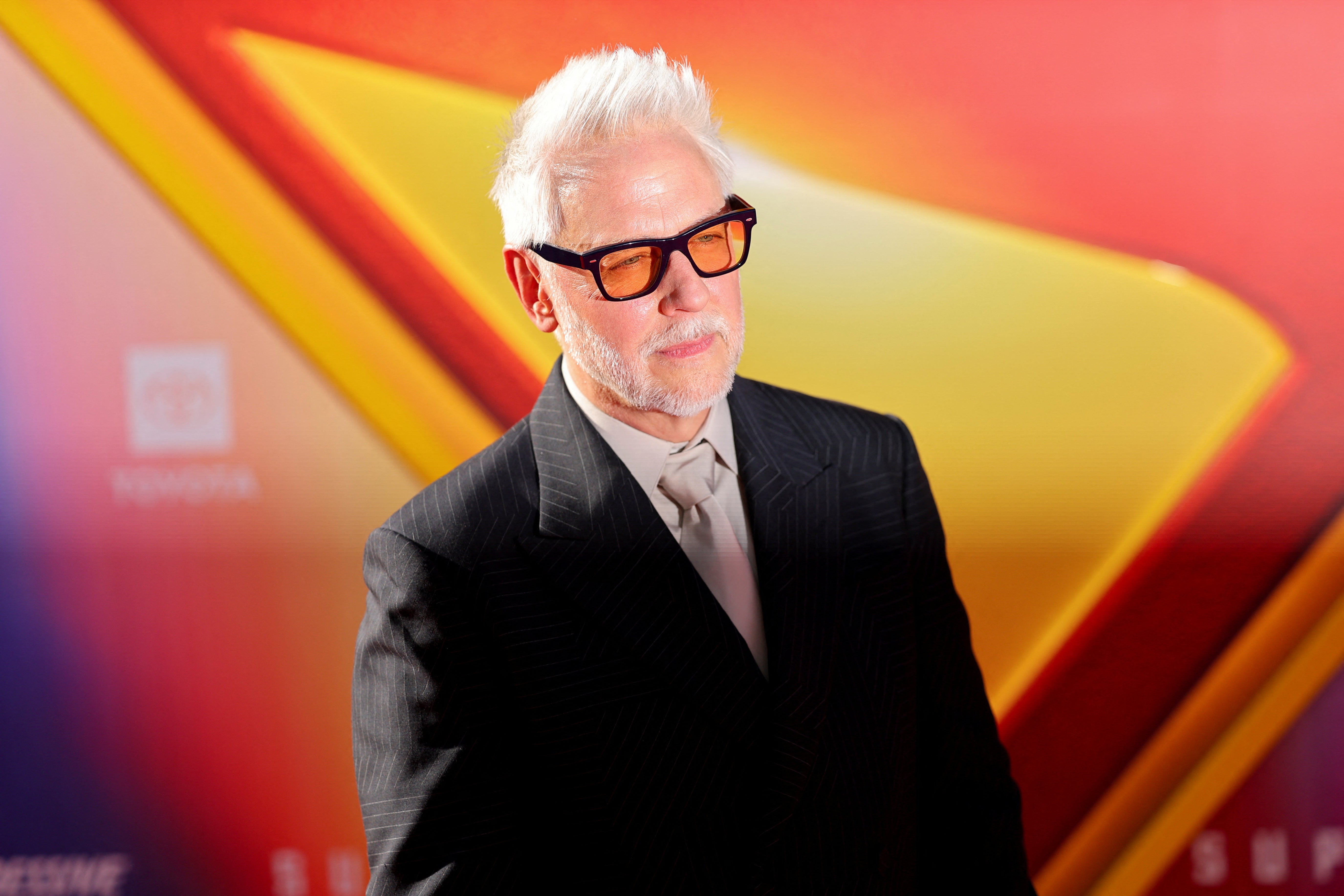 James Gunn, el director de la nueva entrega de 'Superman', en la presentación en Los Ángeles.