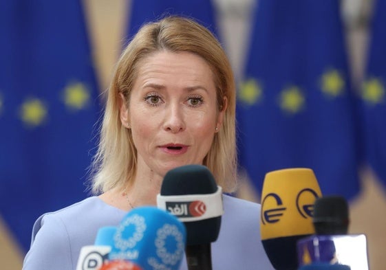 La jefa de la diplomacia europea, Kaja Kallas.