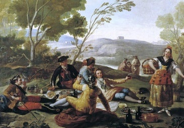 'La merienda', cartón para tapiz de Francisco de Goya (1776)
