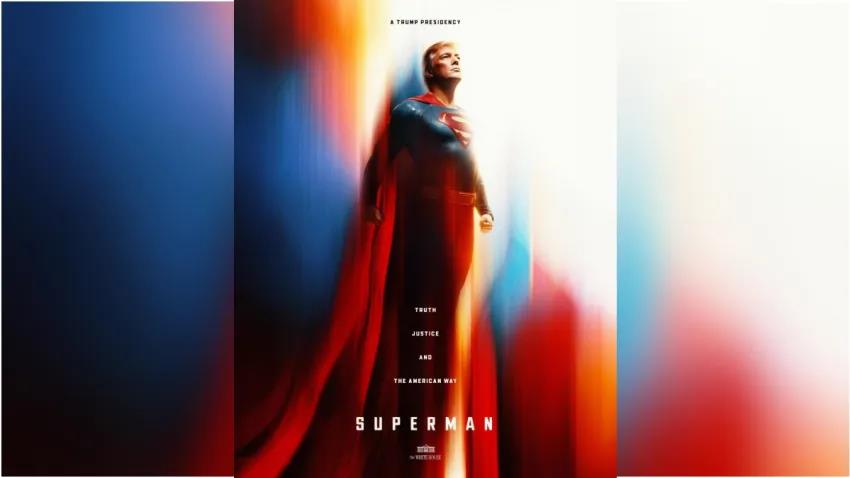 Imagen - El cartel superior realizado con IA por la Casa Blanca y, abajo, el original de la película.