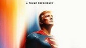 Donald Trump, caracterizado de Superman.