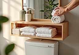 Organiza tu baño con esta selección de estanterías prácticas y modernas