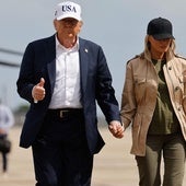 Donald Trump, ayer durante su visita a Texas