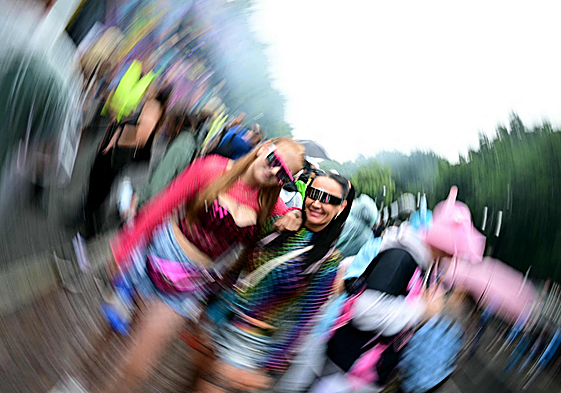 Algunas asistentes al 'Rave the planet en Berlín