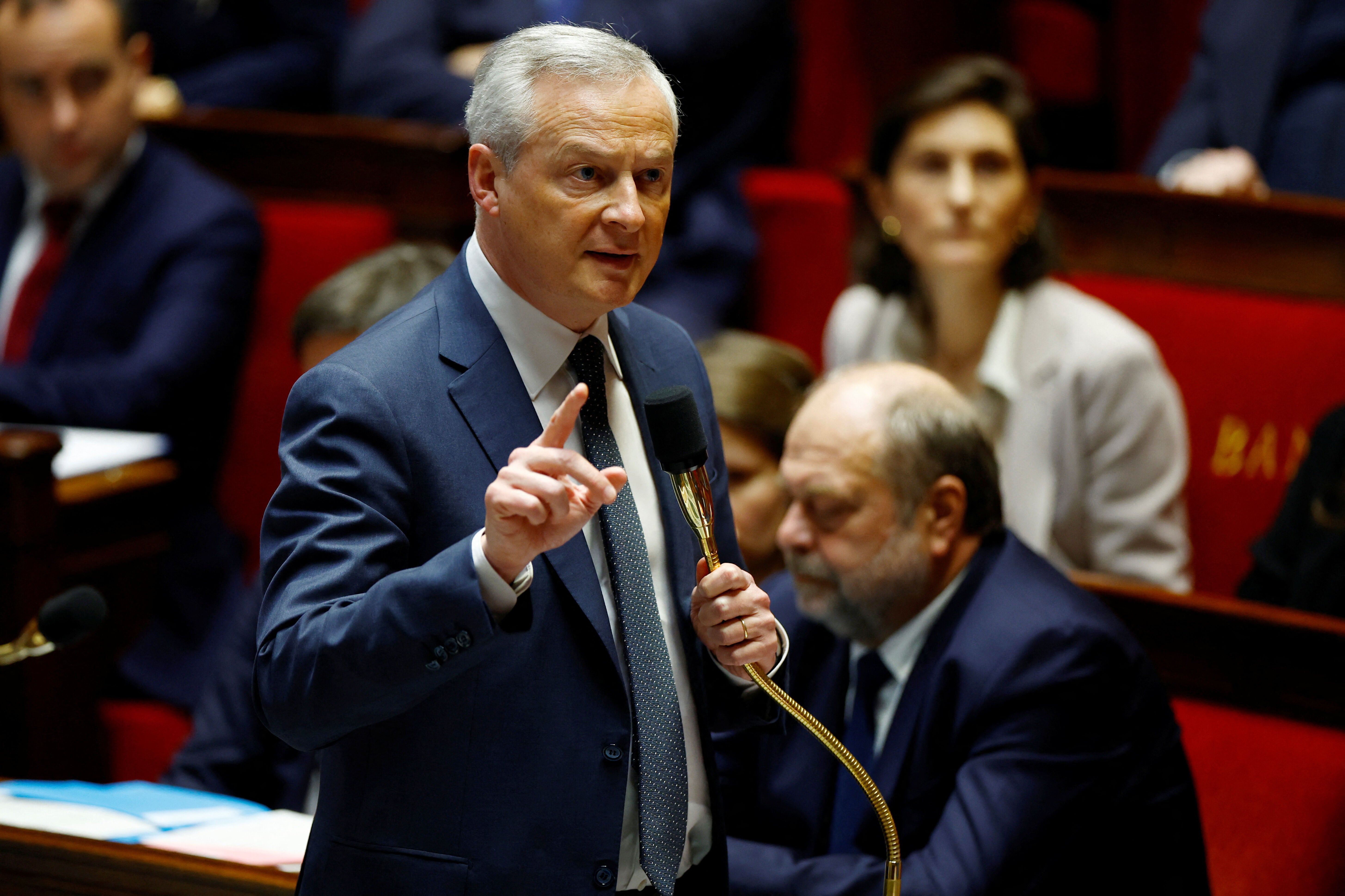El ministro francés de Economía, Bruno Le Maire, en una sesión de preguntas en la Asamblea Nacional.