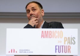 El presidente de ERC, Oriol Junqueras.
