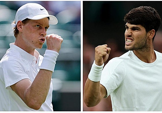 Jannik Sinner y Carlos Alcaraz.