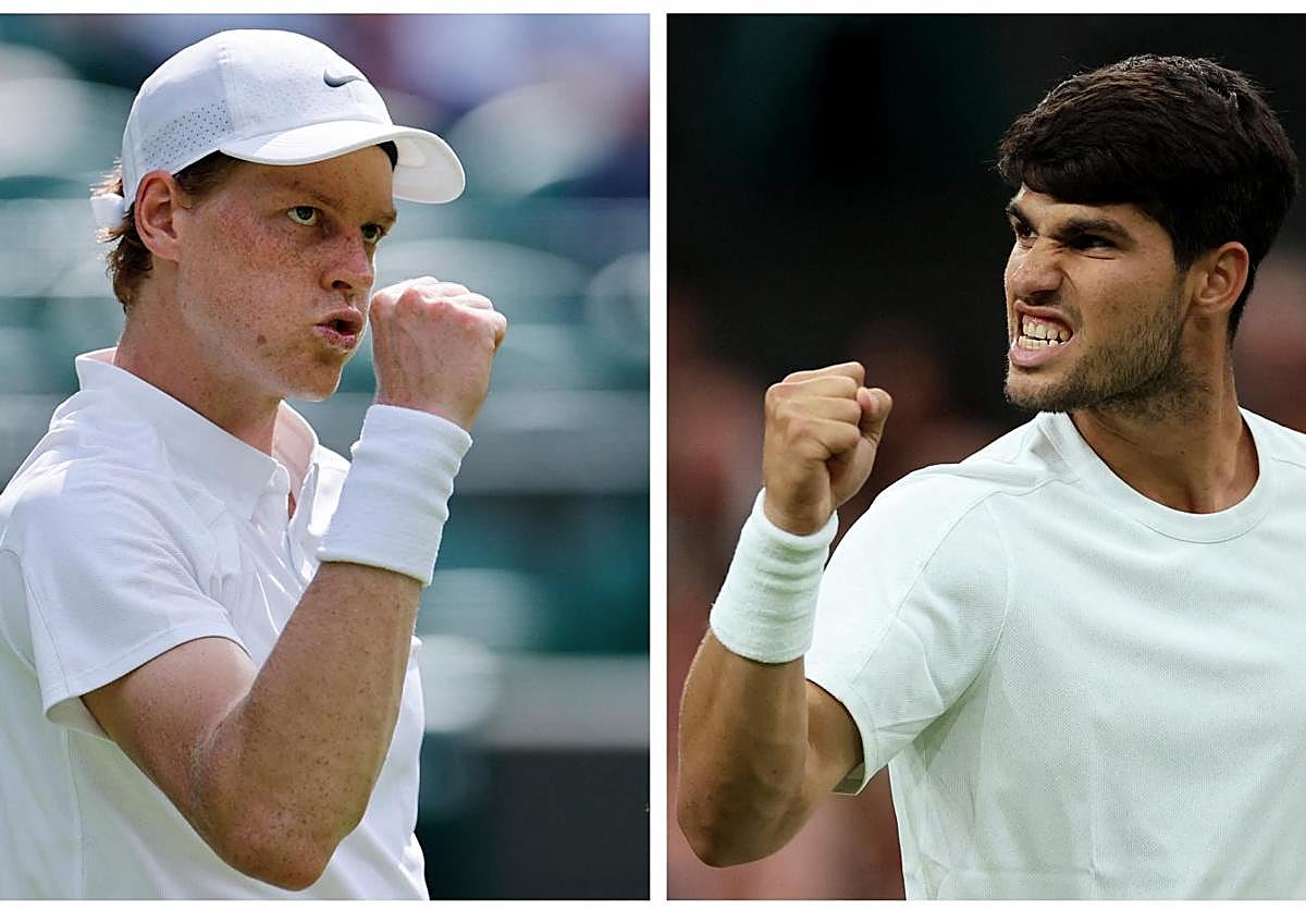 Jannik Sinner y Carlos Alcaraz.