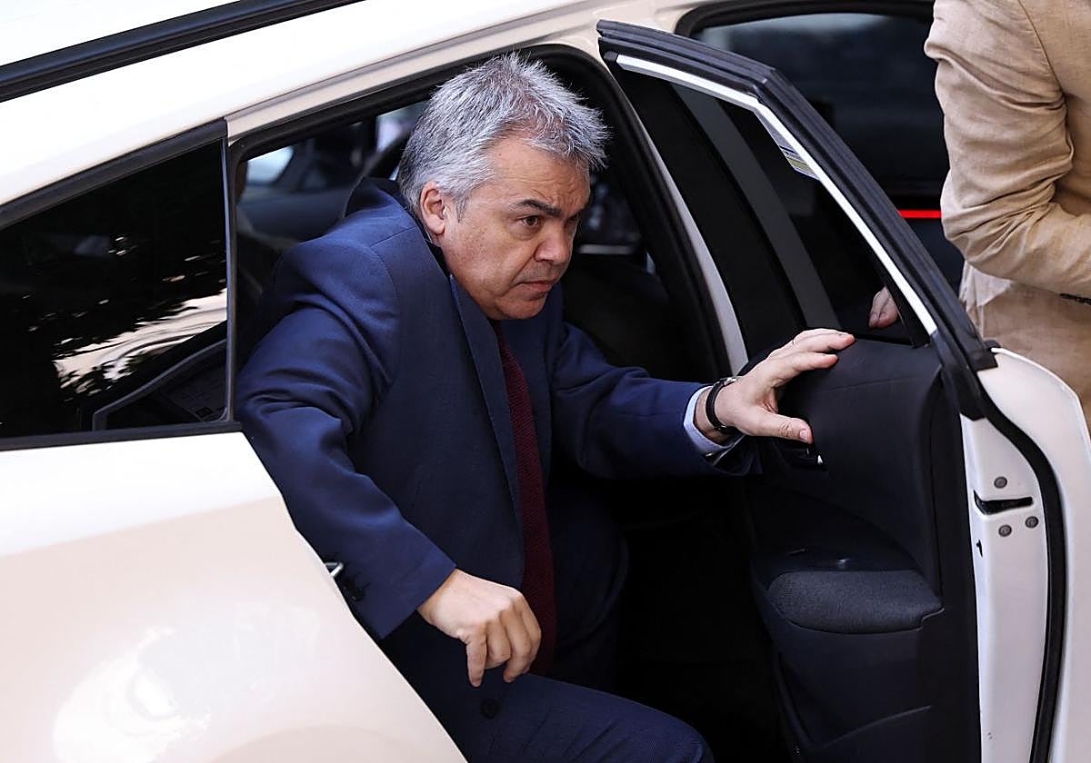 Santos Cerdán el 30 de junio, el día en que declaró ante el Supremo y salió camino de Soto del Real.