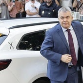 Santos Cerdán a su llegada al Supremo antes de ser encarcelado