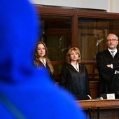 El acusado durante la vista celebrada este lunes en el Tribunal regional de Berlín.