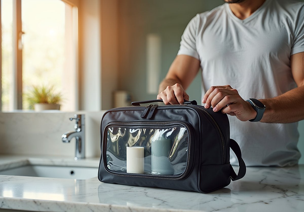 Descubre los mejores neceseres para hombre, para organizar tus productos de aseo