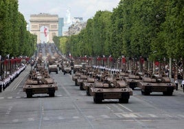 Desfile del 14 de julio este lunes en París.