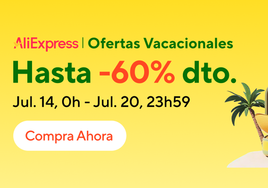 Ofertas Vacacionales: hasta un 60% de descuento con la nueva promo de este verano en AliExpress