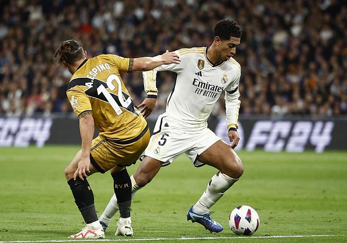 Jude Bellingham en el partido donde se lesionó el hombro