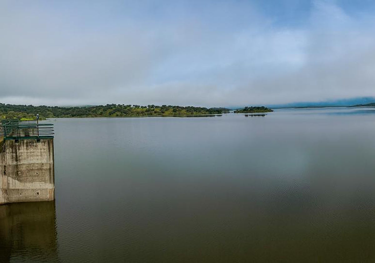 Embalse de Melonares, en Sevilla, que se encuentra al 92% de su capacidad.