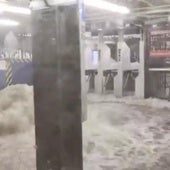 lLas fuertes tormentas han anegado el metro de Nueva York