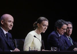 Marta Ortega, presidenta de Inditex, durante la junta de accionistas de 2025 la compañía.