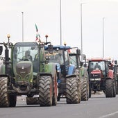 Una de las tractoradas de 2024 en las calles de Vitoria.
