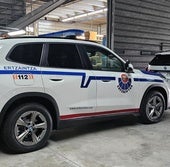 Coches patrulla de la Ertzaintza.