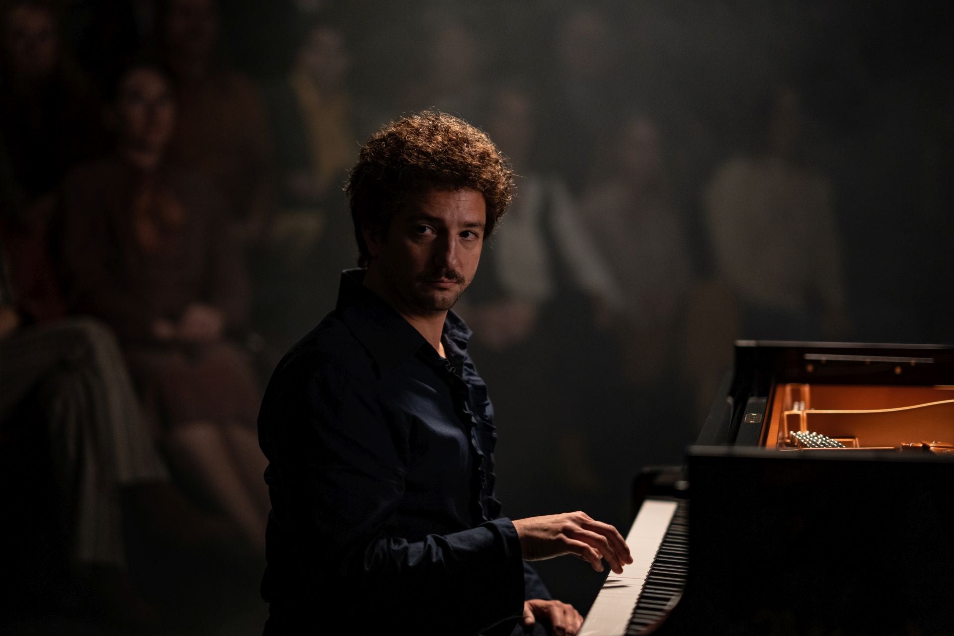 John Magaro interpretando a Keith Jarrett en 'Köln 1975'.